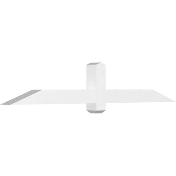 Ekena Millwork Eugene 72 in. W x 12 in. H x 4 in. D Signature Polyurethane Bracket