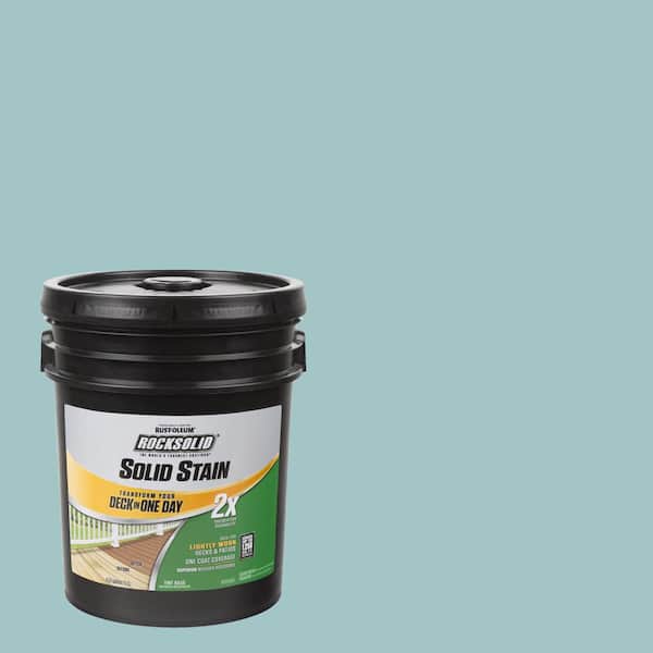 Rust-Oleum RockSolid 5 gal. Blue Sky Exterior 2X Solid Stain