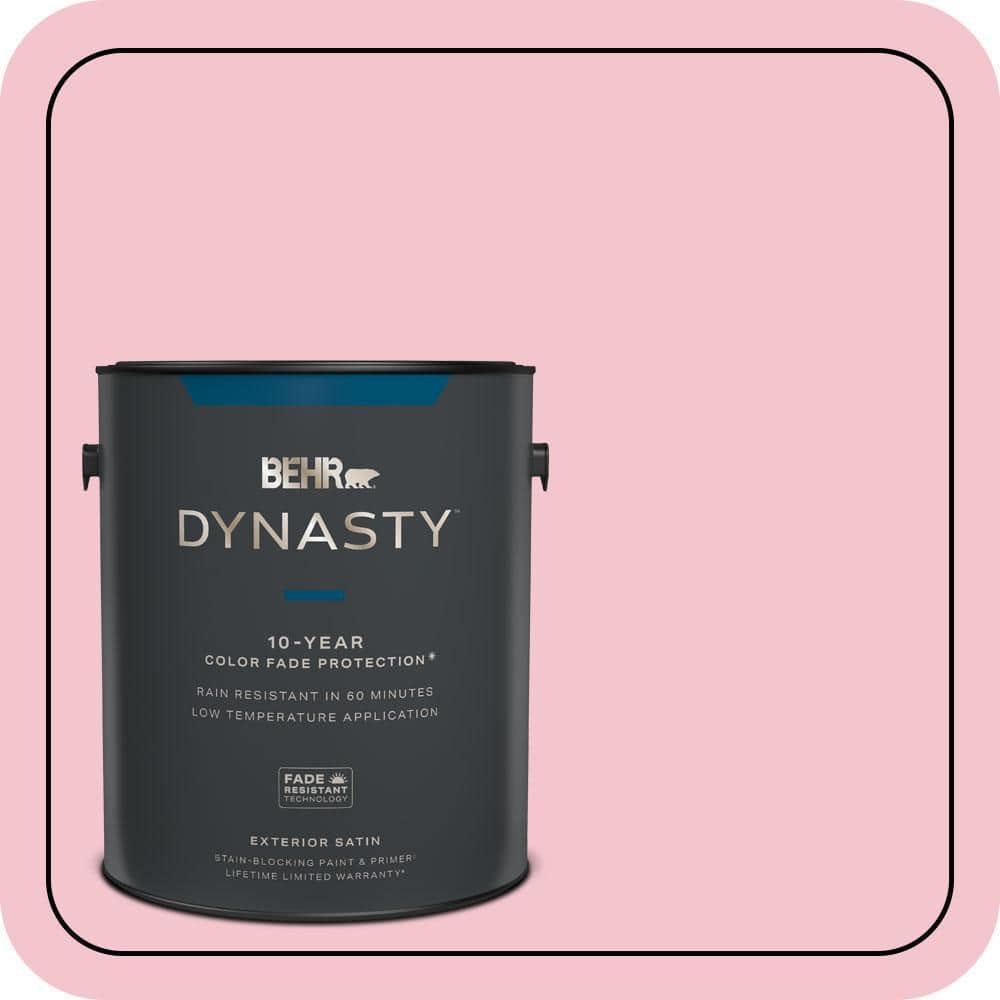 1 gal. #P150-2 Energetic Pink Satin Enamel Exterior Stain-Blocking Paint & Primer price history on PriceWatchPro