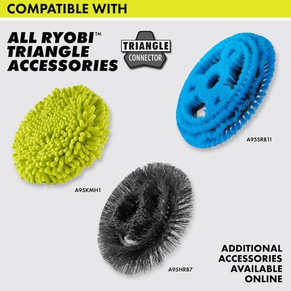 RYOBI ONE+ 18V Cordless Telescoping Power Scrubber (Tool Only) w