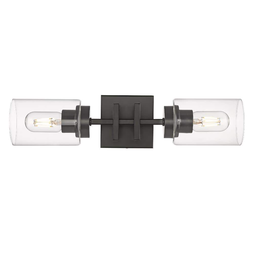 Matte Black Geometric Dimmable Electric Sconce