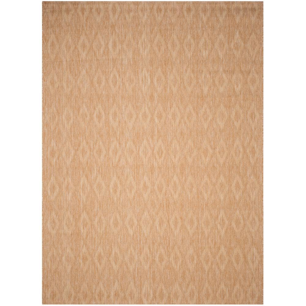 Reversible Easy-Care Gray Synthetic Area Rug, 9' x 12'