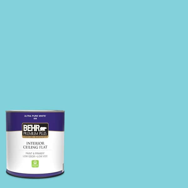 1 qt. #P470-3 Sea of Tranquility Ceiling Flat Interior Paint