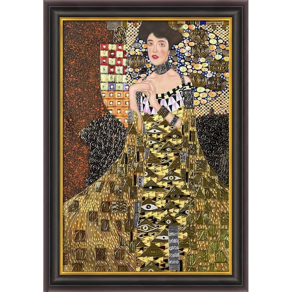LA PASTICHE Portrait of Adele Bloch Bauer I (Luxury Line) by Gustav Klimt Opulent Framed Abstract Art Print 30 in. x 42 in.