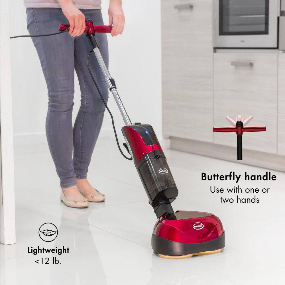 Red and Black Multi-Use Stick Floor Cleaner with HEPA Filter