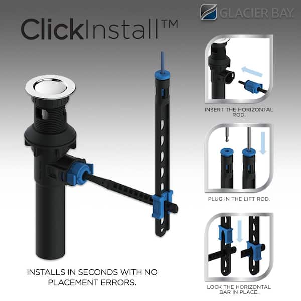 Glacier Bay Sadira 4 in. Centerset 2-Handle High-Arc Bathroom