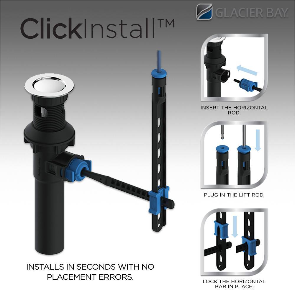 Matte Black Double Handle High-Arc Bathroom Faucet