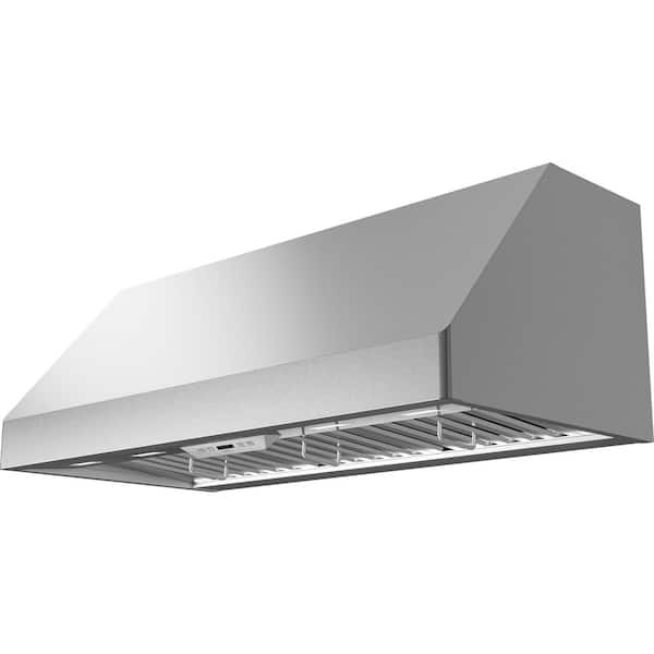 Tempest II 54 in. 650 CFM Wall Mount Range Hood with LED Light in Stainless Steel
