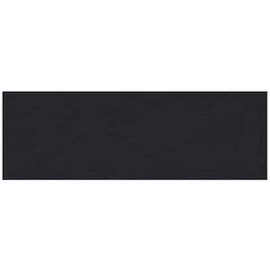 Imprint 11.81 in. x 35.44 in. Matte Black Ceramic Rectangle Wall and Floor Tile (11.62 sq. ft./case) (4-pack)