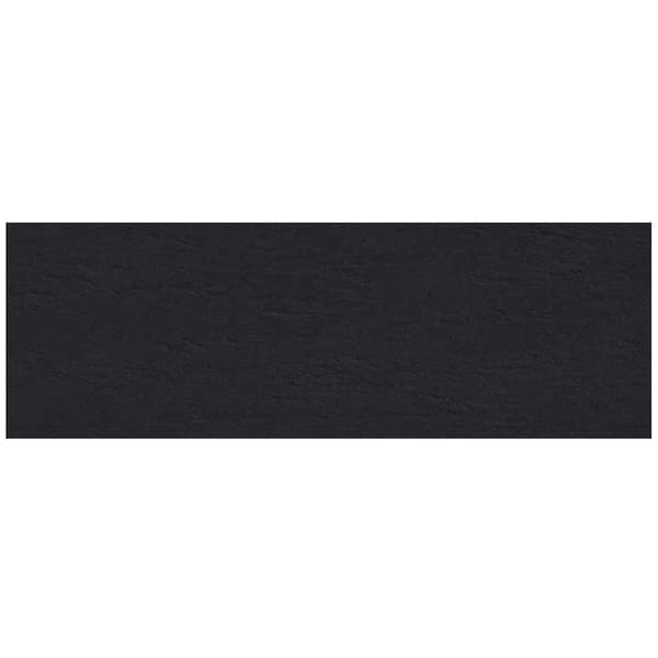 Imprint 11.81 in. x 35.44 in. Matte Black Ceramic Rectangle Wall and Floor Tile (11.62 sq. ft./case) (4-pack)