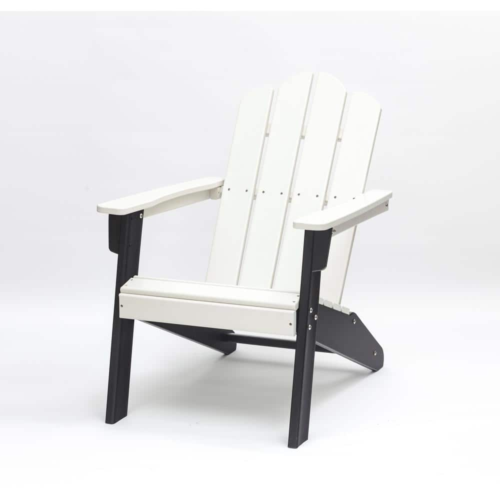 Classic White And Black Outdoor Adirondack Chair For Lawn WXX 1 PHB   Plastic Adirondack Chairs Wxx 1 Phb 64 1000 