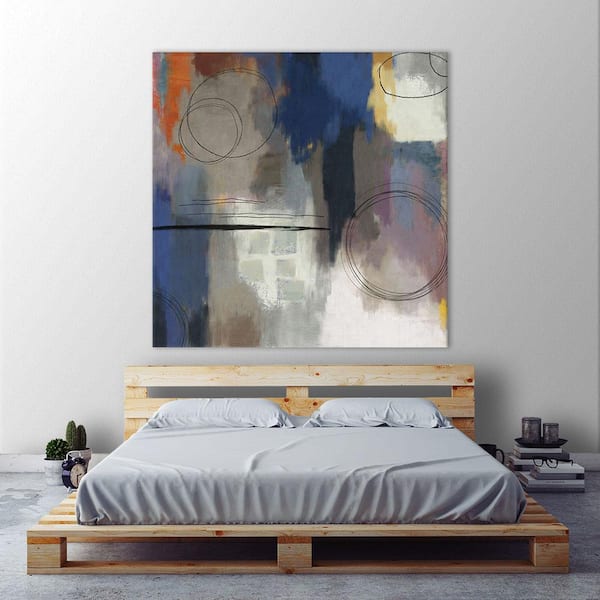 Giant Art 54 in. x 54 in. "Indigo Touch II" by PI Studio Wall Art
