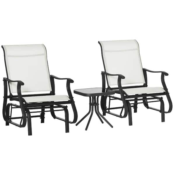 cream metal garden bistro sets