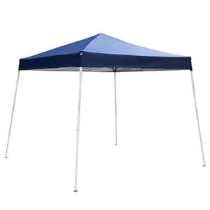 10 ft. x 10 ft. Blue Portable Canopy Home Use Waterproof Folding Tent, Pop up Canopy Tent, Waterproof Pergola