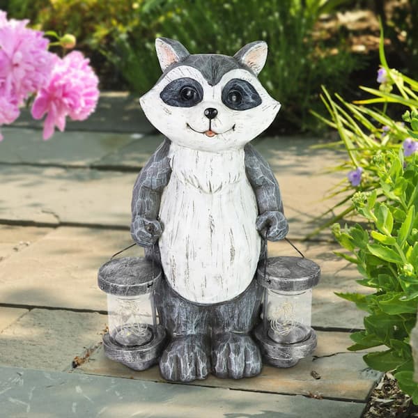 Exhart Solar Frog with LED Flower Garden Statuary, 8 Inches tall