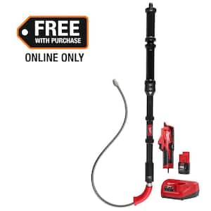 Milwaukee M12 Trap Snake 12V Lithium-Ion Cordless 4 ft. Urinal