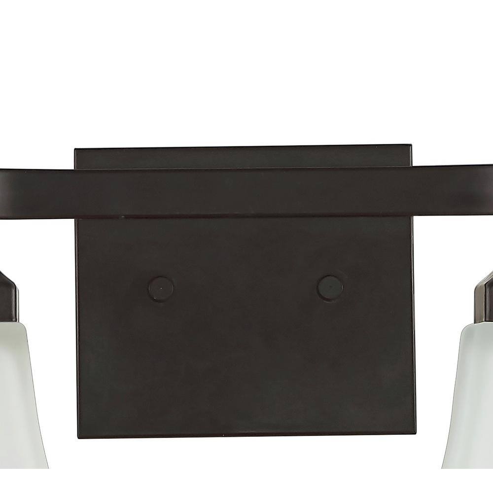 Staunton 24" Oil-Rubbed Bronze 3-Light Vanity with Clear Glass Shades