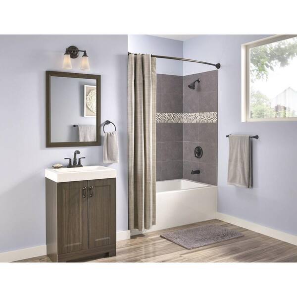 MOEN Hensley 4 in. Centerset 2-Handle Bathroom Faucet in 