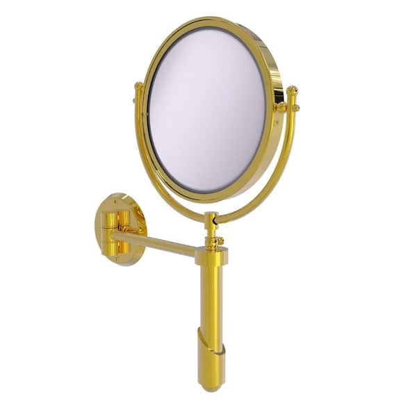 Allied Brass Soho 8-in x 15-in Polished Nickel Double-Sided Magnifying Wall-Mounted Vanity Mirror Allied Brass Soho 8-in x 15-in Polished Nickel Double-Sided Magnifying Wall-Mounted Vanity Mirror