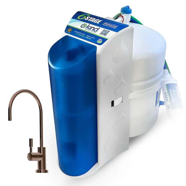 Kind Water Systems 6-Stage Reverse Osmosis Drinking Water System with Oil Rubbed Bronze Faucet