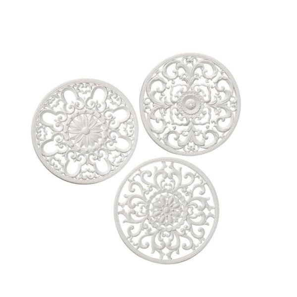3-Pack White Extra Thick Food Safe Silicone Trivet Mat for Hot Dishes, Non-Slip and High Heat Resistant Mat