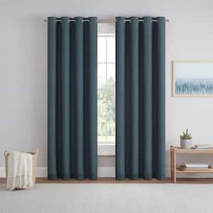 Dutchess Marine Polyester Solid 50 in. W x 84 in. L Grommet 100% Blackout Curtain (Single Panel)