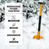 Cisvio 32.5 in. Aluminum Handle Aluminum Snow Shovel Home Multi-Functions  Adjustable Snow Shovel with Anti-Skid D0102H93IQG - The Home Depot