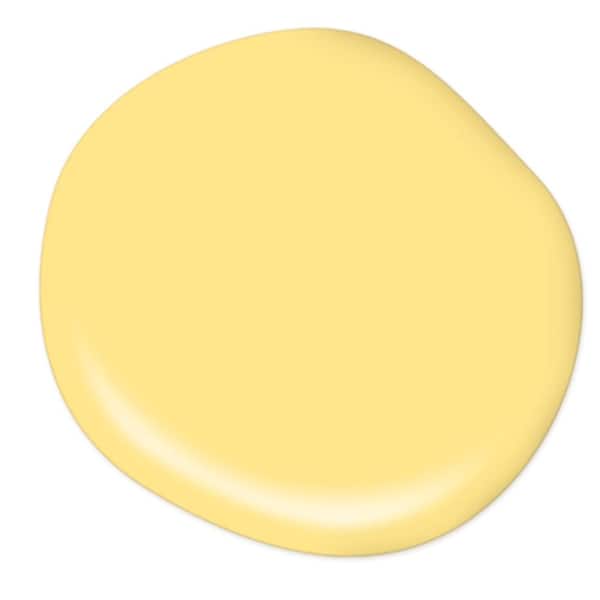BEHR PREMIUM PLUS 1 qt. #370A-3 Bicycle Yellow Satin Enamel Low Odor  Interior Paint & Primer 740004 - The Home Depot