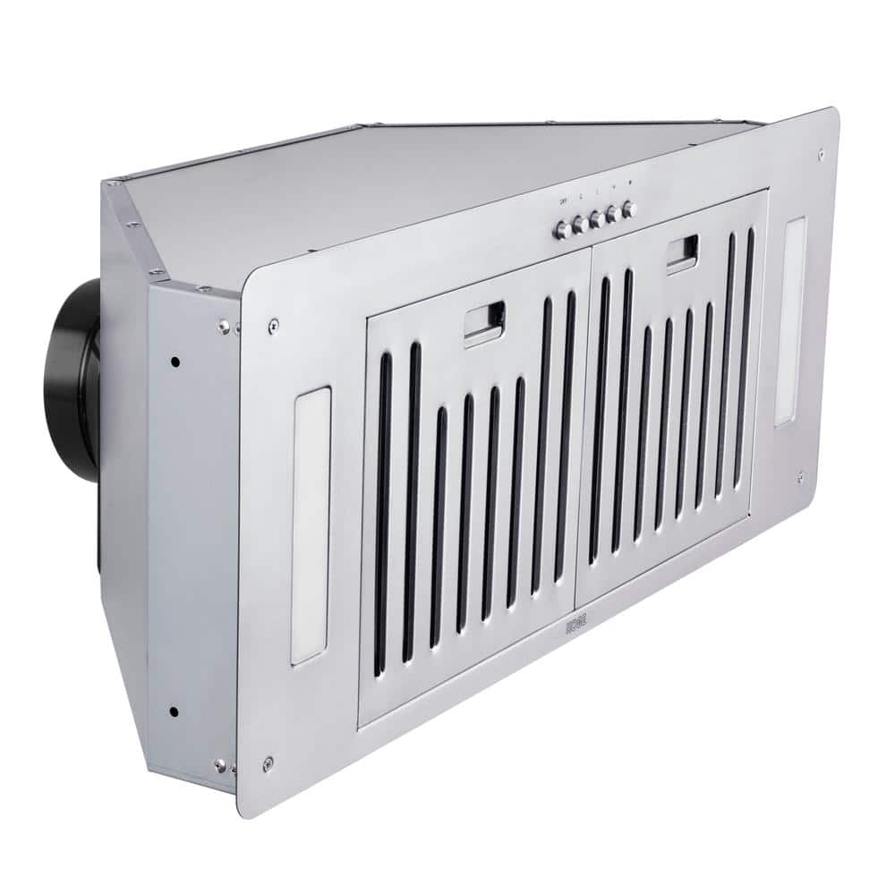 Kobe 28-Inch Stainless Steel Insert Range Hood with LED Lights