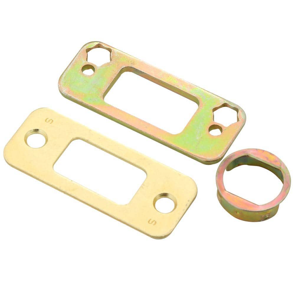 Bright Brass Single Cylinder Deadbolt for Exterior Doors