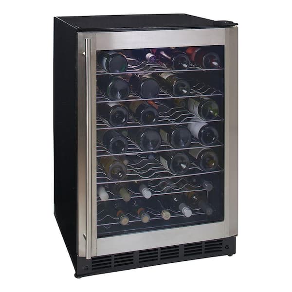 Magic Chef 50-Bottle Wine Cooler, Stainless Door MCWC50DST - The