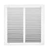 Venti Air 14 in. x 14 in. White Flat Return Air Steel Grille HRG1414