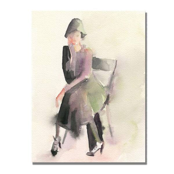 Trademark Fine Art 18 in. x 24 in. Woman in Cloche Hat Canvas Art-DISCONTINUED