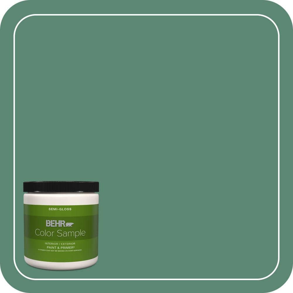 8 oz. #MQ6-43 Dark Jade Semi-Gloss Interior/Exterior Paint & Primer Color Sample price history on PriceWatchPro