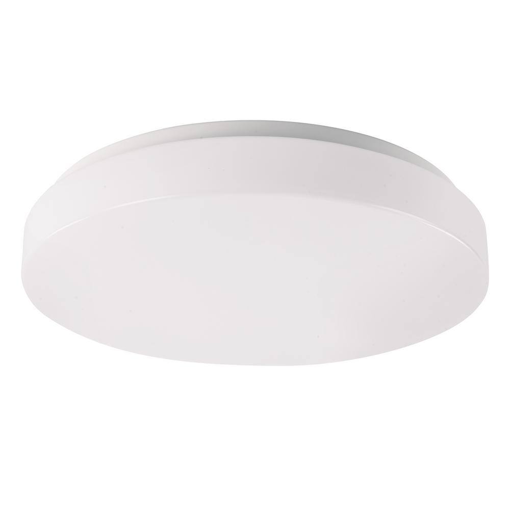 WAC LIMITED Blo 15 in. 1-Light White Selectable LED Flush Mount 2700K ...