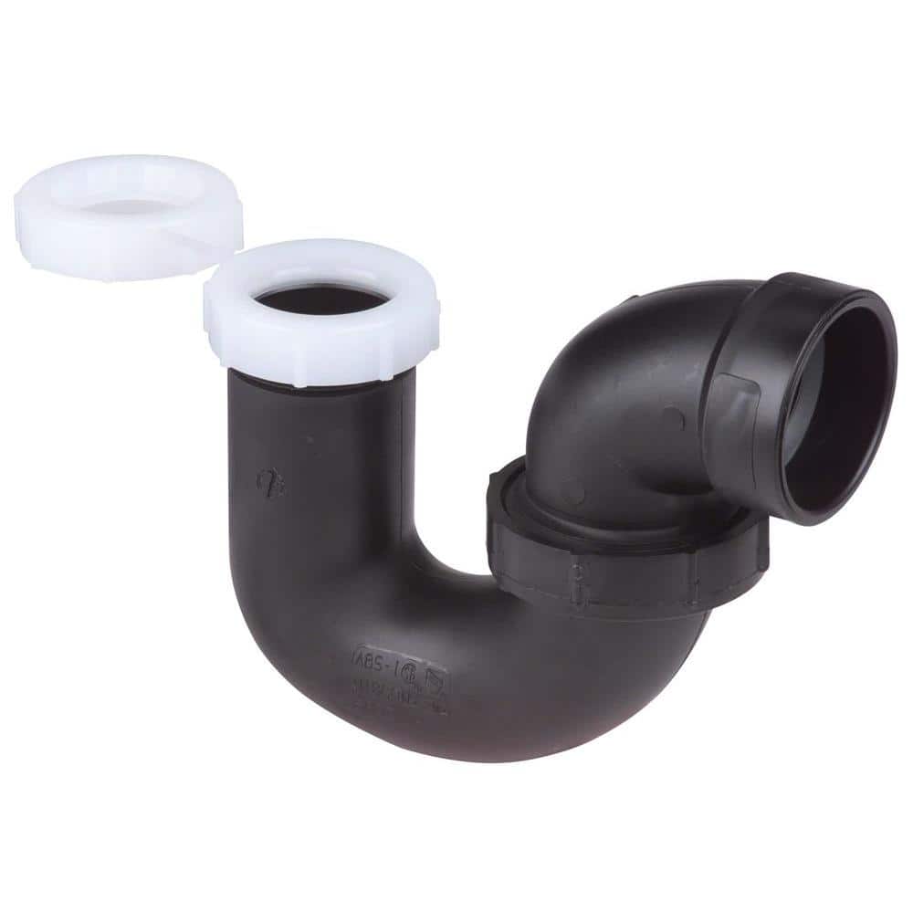 NIBCO 1-1/2 in. ABS DWV Hub x Slip P-Trap C5893HD112OR112114 - The