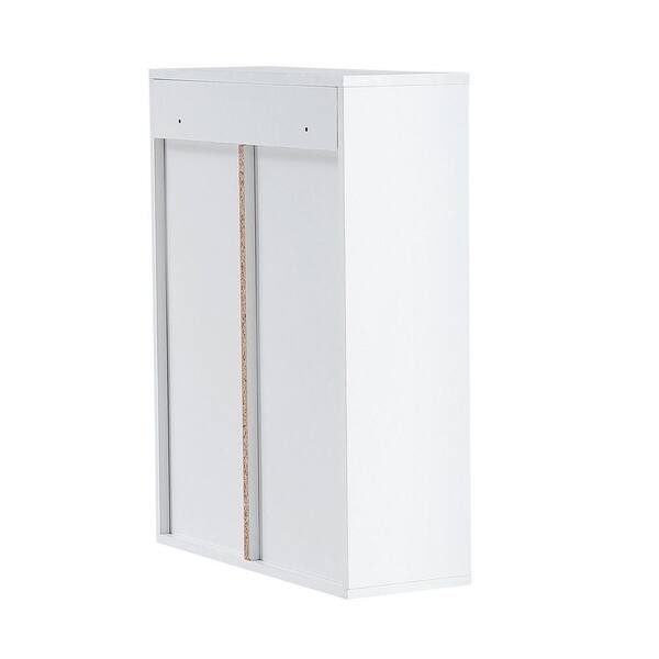 Merayo White Wall Mounted Storage Shelf Bathroom, 1, Size: 30 X 10 X 6.5 Cm