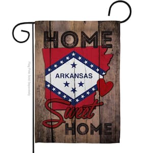 13 in. x 18.5 in. State Arkansas Sweet Home Double-Sided Garden Flag Regional Decorative Vertical Flags