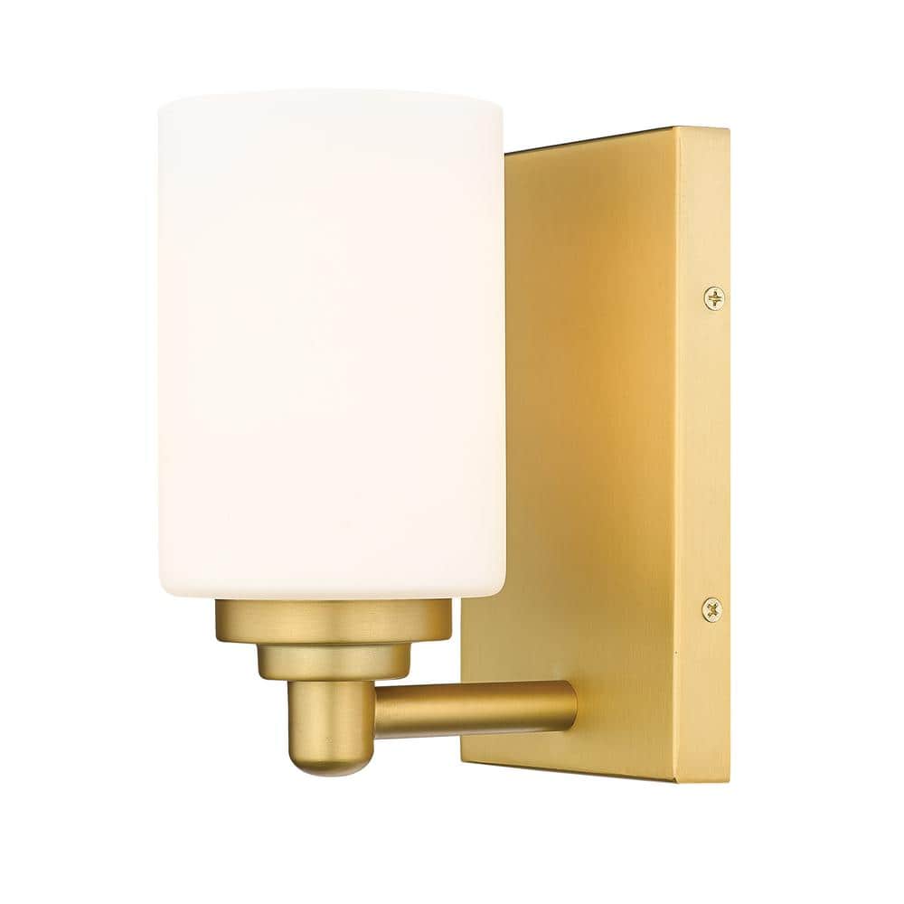 Soledad 1-Light Brushed Gold Wall Sconce
