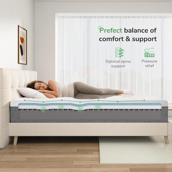 Novilla Full Medium Gel Memory Foam 12 in. Mattress Bed-in-a-Box  Mattresses, Oeko-Tex Standard 100 Certification HD-12-F-NV03 - The Home  Depot