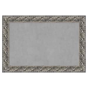 Silver Luxor 38 in. x 26 in Framed Magnetic Board