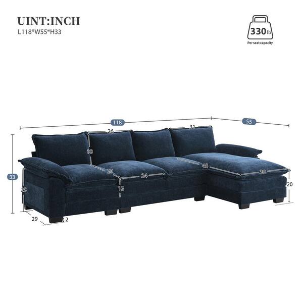1/26迄 rikoao sofa navy Sofa in Athena Navy - Walmart.com