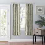 Ellis Curtain Lexington Leaf Tan Cotton/Polyester Room Darkening ...