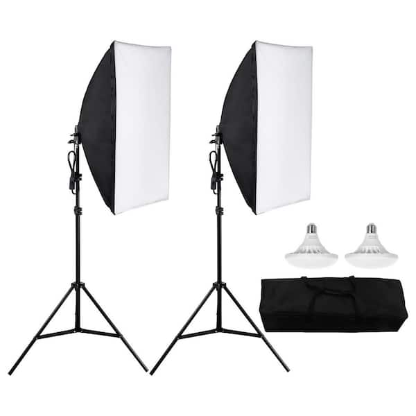 Softbox Lighting Kit, 20 in. x 28 in. Professional Softbox with 30 W 5500K LED Bulbs, Close to Natural Daylight