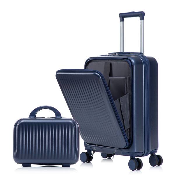 Boyel Living 2-Piece Black ABS Hardside Spinner Luggage Set with