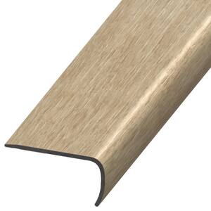 DuraDecor Classy Chic Fancy Fawn 1 in. T x 2 in. W x 94 in. L Stair Nose Molding