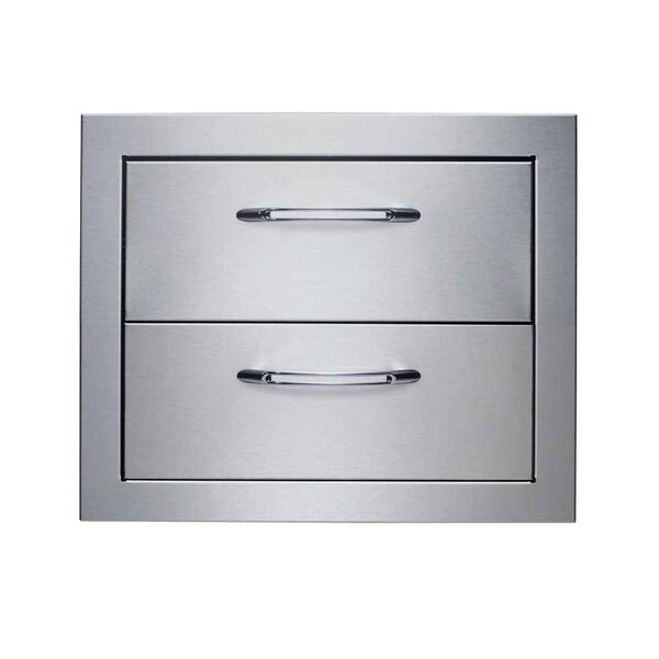Capital Precision Series Outdoor Kitchen Stainless Steel 2-Drawer System