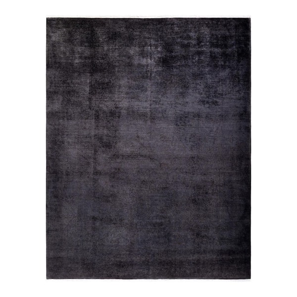 Chloe & Olivia Home Overdyed Gray 8 ft. 1 in. x 10 ft. 4 in. Wool Indoor Area Rug