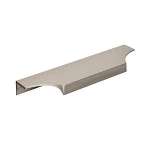 Extent 6-9/16 in. (167 mm) Center-to-Center Satin Nickel Cabinet Edge Pull
