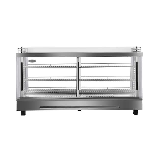 Koolmore - HDC-6C Commercial 48 Countertop Food Warmer Display Case Merchandiser with LED Lighting and Front Sliding Door - 6.5 cu.ft.